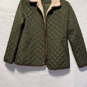 Ralph Lauren Green Quilted Utility Jacket